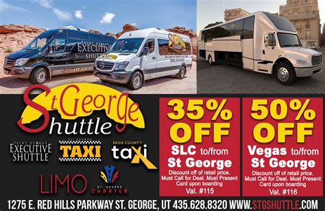 lv george st|shuttle service to st george.